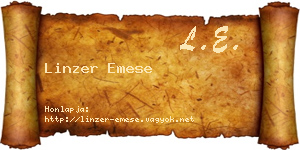 Linzer Emese névjegykártya
